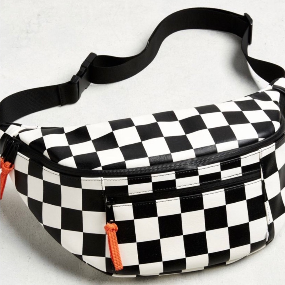 Crossbody Waist Hip Bag Pack Checker Adjustable XL